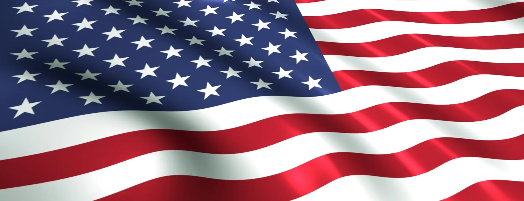 Waving American flag